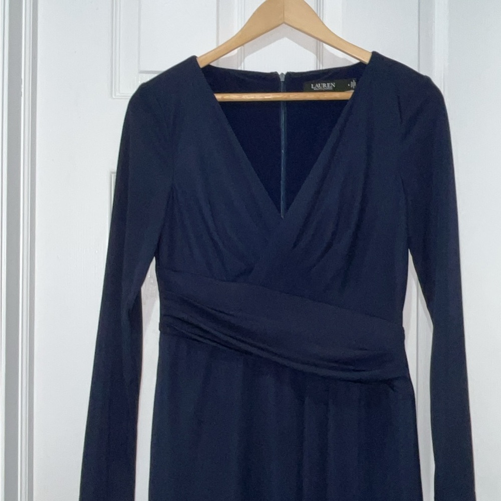 Ralph Lauren Navy Long Sleeve Dress